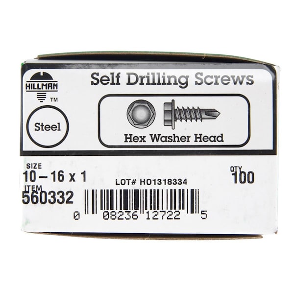 Aceds 10-16 x 1 in. Hex Washer Head Self Drilling Screw 5034251 - main